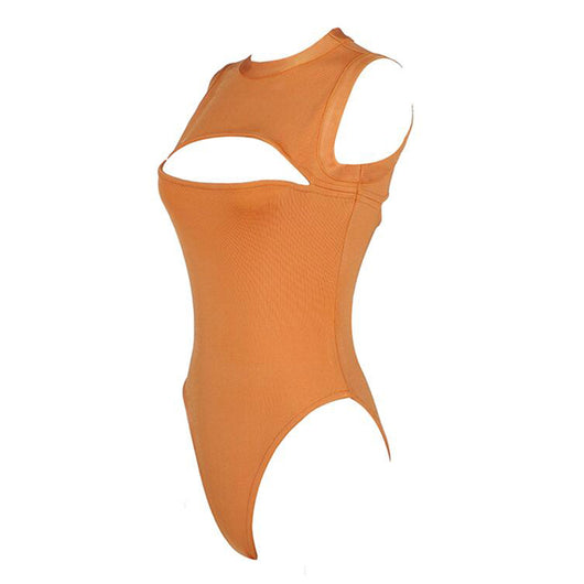 Jumpsuit Mujer Verano Cuello Redondo Sin Mangas Color Liso - Image 5