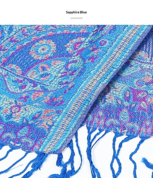Capa Bufanda Retro con Borlas - Prenda Versátil 2 en 1 - Image 17