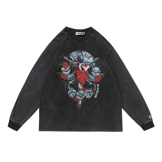 Playera Manga Larga Calavera Dark Demon para Hombre - Image 17