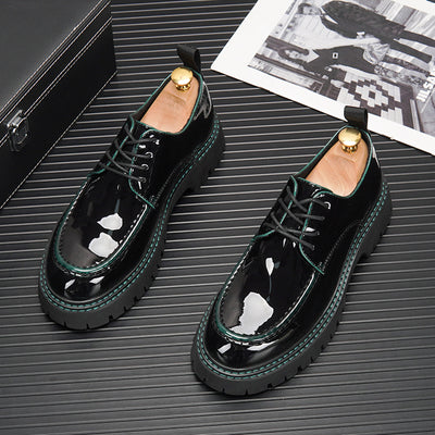 Zapatos Casuales Estilo Británico Retro para Hombre con Suela Elevada - Image 16