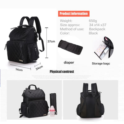 Mochila Multifuncional para Mamá con Espacio para Bebé - Image 7