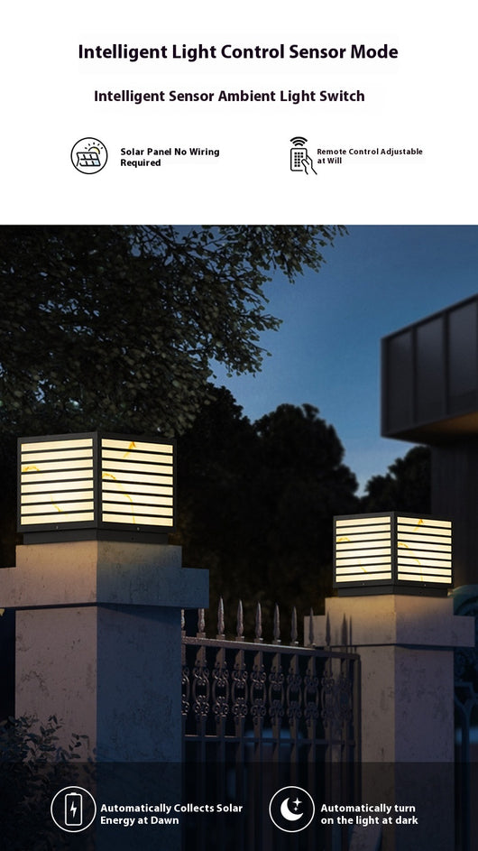 Lámpara Solar de Pedestal para Jardín - Resistente al Agua - Image 23