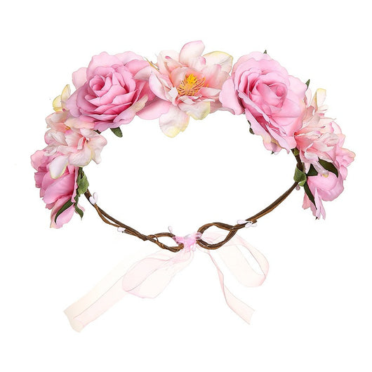 Guirnalda Floral de Rosas Coloridas para el Cabello - Image 13