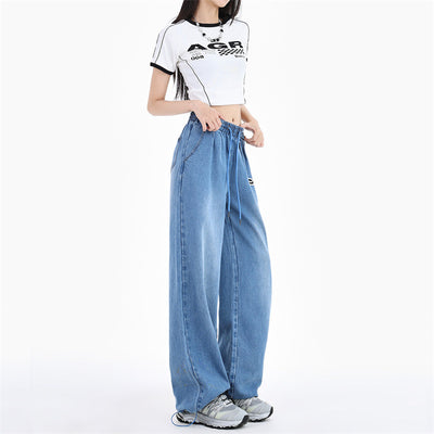 Jeans Anchos de Tencel y Seda Fría - Comodidad Ultraligera - Image 8