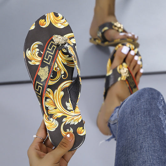 Sandalias Planas Estampadas para Mujer - Comodidad de Verano - Image 10