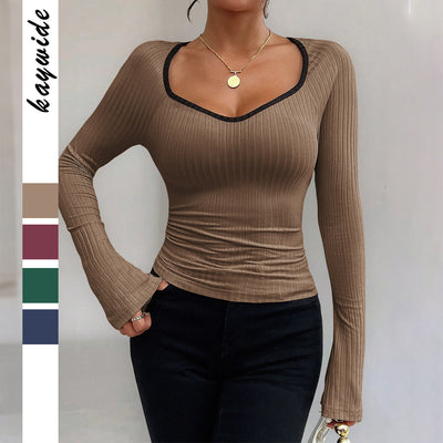 Blusa Manga Larga Color Sólido Y2g Hot Girl - Image 2
