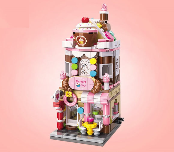 Puzzle 3D Casa de Postres Ciudad Colorida - Modelo Educativo Infantil