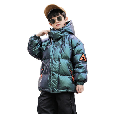 Abrigo de Plumón de Pato Blanco Estilo Occidental para Niños Grandes - Image 12