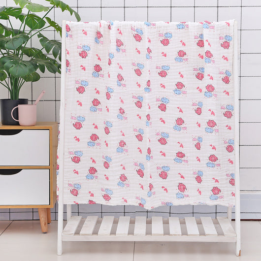 Toalla de Baño para Bebé con Acolchado Seersucker de Seis Capas - Image 55