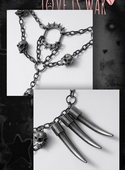 Collar Tribal Vintage Distressed Estilo Postapocalíptico - Image 6