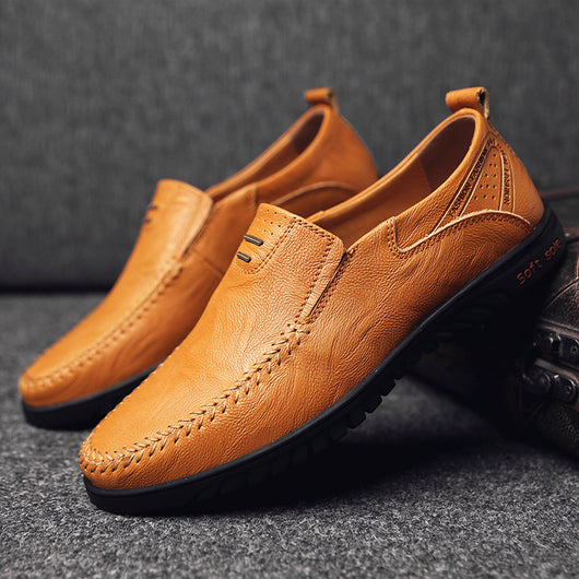 Zapatos de Cuero Casual Estilo Coreano para Hombre - Image 21
