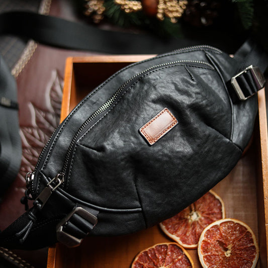 Bolsa de Pecho en Cuero Genuino - Diseño Minimalista - Image 2