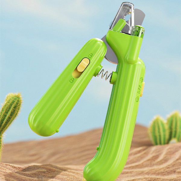 Cortauñas Multifuncional con Diseño de Cactus para Mascotas