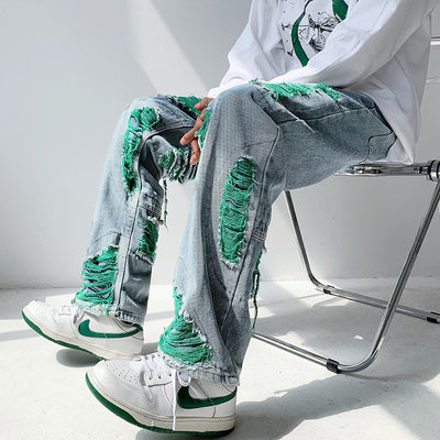 Jeans Vintage Holgados Rotos y Desgastados para Hombre - Image 5