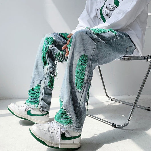 Jeans Vintage Holgados Rotos y Desgastados para Hombre - Image 5