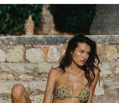 Bikini Deportivo Verde Pecho Pequeño - Estilo Vacaciones Termal - Image 18