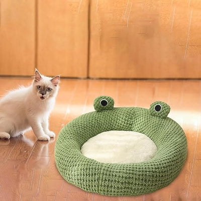 Cama para Gatos en Forma de Rana - Cueva Cómoda para Mascotas Pequeñas - Image 6