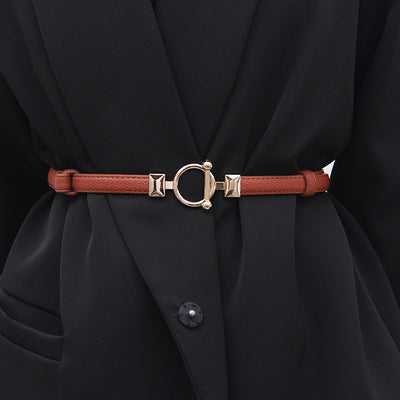 Cinturón Decorativo Delgado Sofisticado Combinable para Jeans