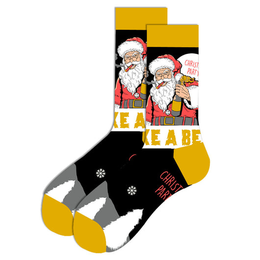 Calcetines Navideños para Hombre - Diseño Alce y Papá Noel en Algodón Premium - Image 65