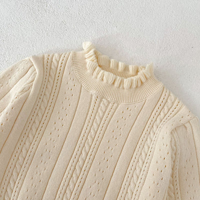 Blusa Tejida para Bebé Niña con Cuello Hueco y Detalle Stringy - Image 12