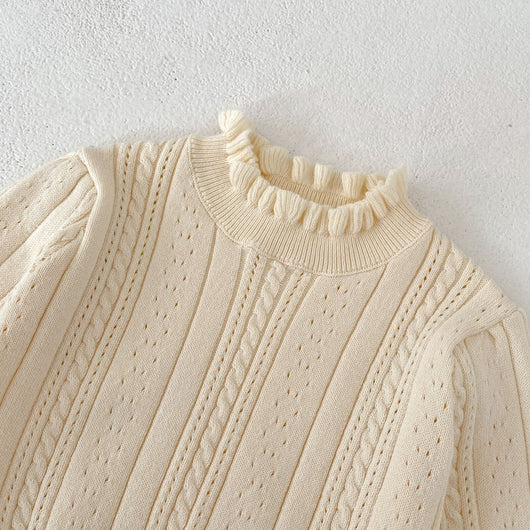Blusa Tejida para Bebé Niña con Cuello Hueco y Detalle Stringy - Image 12