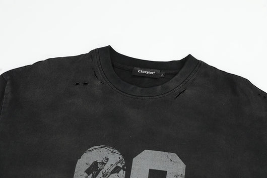 Blusa Vintage Americana con Efecto Desgastado y Estilo Urbano - Image 9