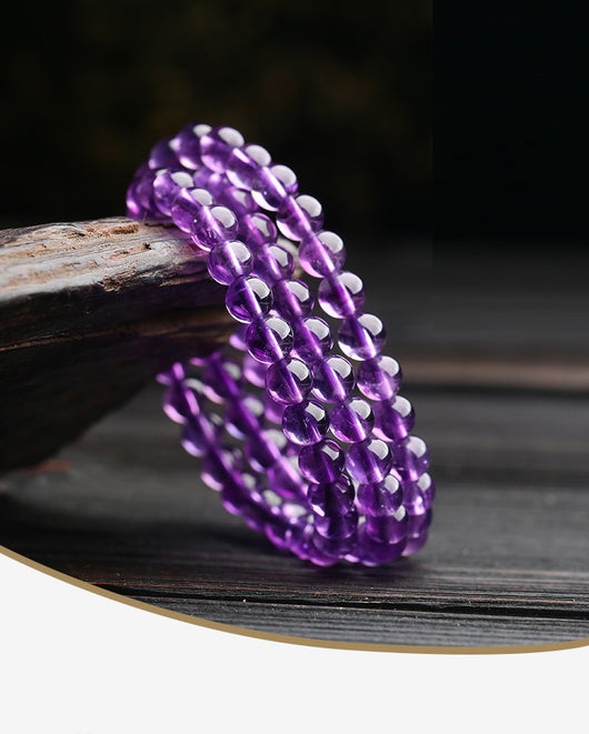 Pulsera de Amatista Uruguaya Tres Anillos - Image 10