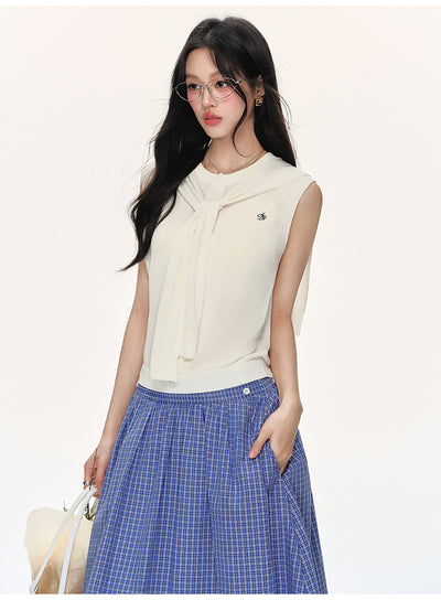 Chaleco Tejido Ice Silk sin Mangas - Blusa Suelta y Fresca - Image 11