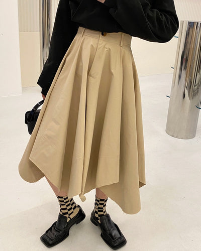 Falda Slim de Cintura Alta con Diseño Irregular - Image 10