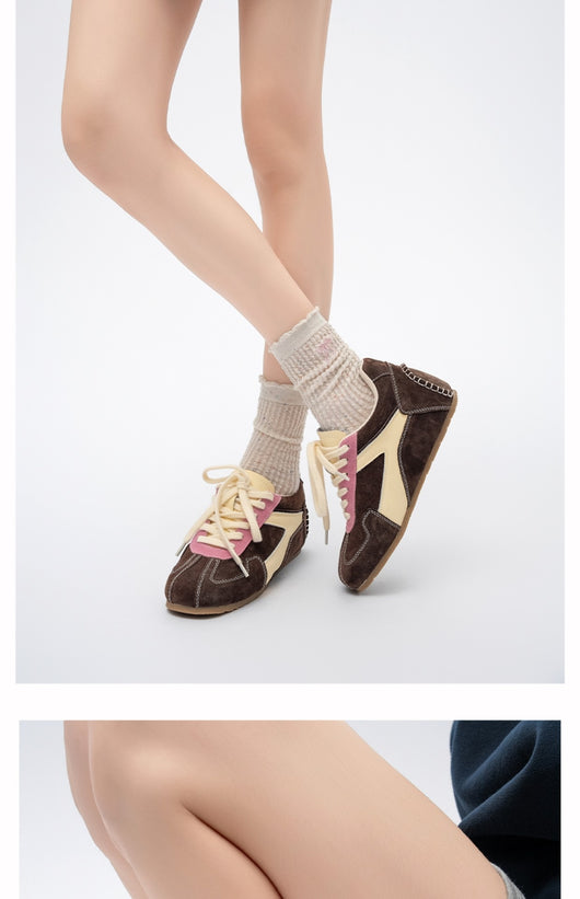 Zapatillas Retro Deportivas de Cuero con Tacón Oculto - Estilo Vintage Alemán para Mujer - Image 9