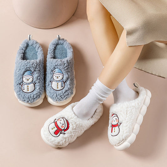 Pantuflas Snowman Térmicas para Pareja - Cómodas, Antideslizantes y Abrigadas - Image 2