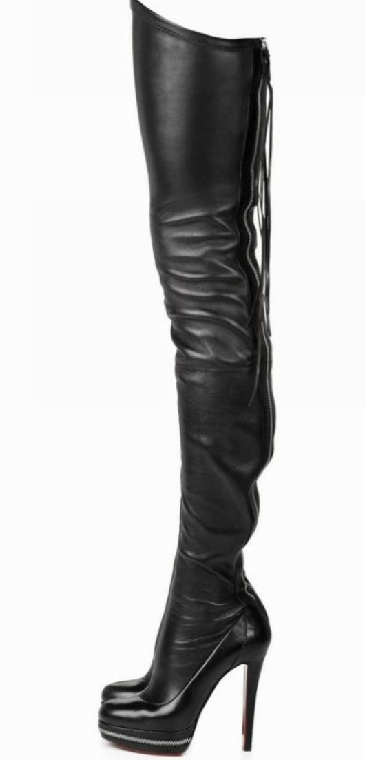 Botas Altas Plataforma con Cierre Trasero - Estilo Nocturno Sexy - Image 4
