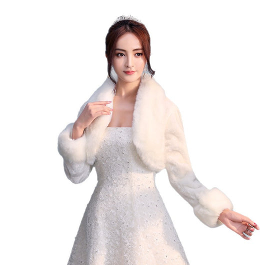 Cardigan Cálido con Cuello de Piel Sintética para Otoño e Invierno - Image 5