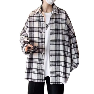 Camisa de Cuadros Manga Larga para Hombre - Estilo Versátil - Image 6