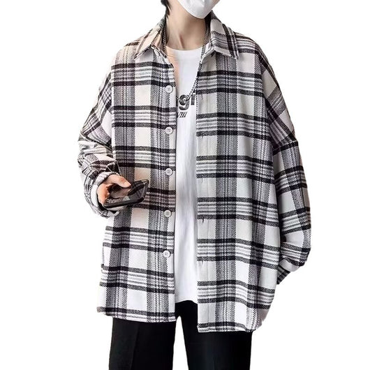 Camisa de Cuadros Manga Larga para Hombre - Estilo Versátil - Image 6