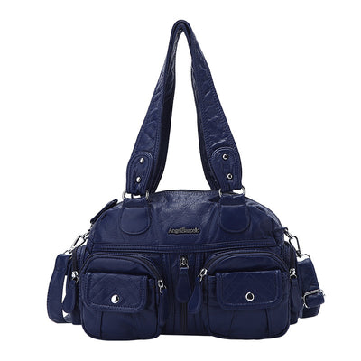 Bolsa Mensajera Casual Coreana de Color Liso - Image 7