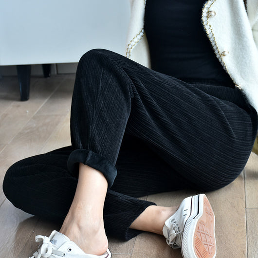 Pantalones de Terciopelo Mink Gruesos y Cálidos para Mujer - Image 9