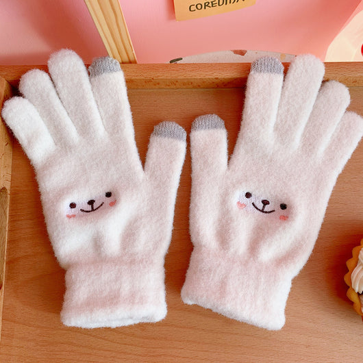 Guantes Escolares Japoneses de Dedo Completo con Diseño de Corazón - Image 6