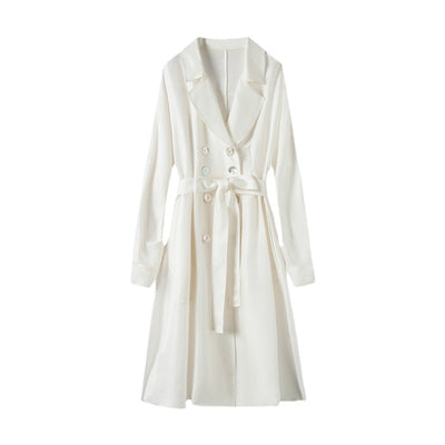 Gabardina Larga para Mujer con Cintura de Seda - Image 10