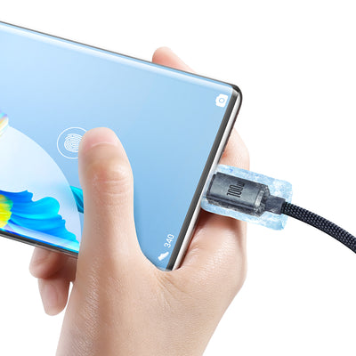 Cable USB-C de Carga Rápida 100W Crystal Shine - Transferencia de Datos - Image 4