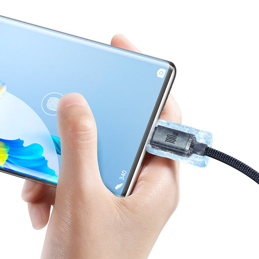 Cable USB-C de Carga Rápida 100W Crystal Shine - Transferencia de Datos - Image 4