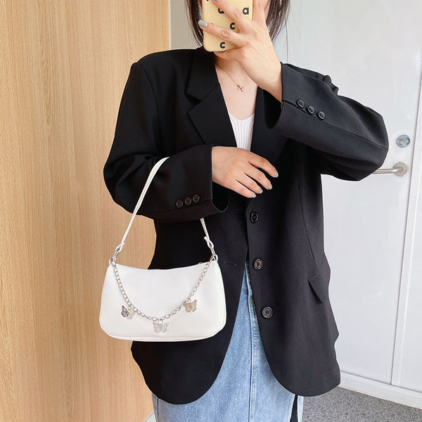 Bolso Bandolera Mariposa con Cadena - Cartera Versátil Comodidad Diaria
