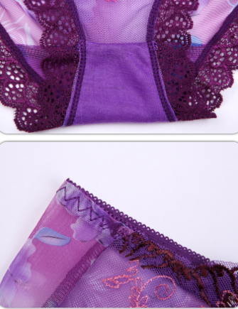 Shorts Cortos de Encaje Bordado con Flores para Mujer - Image 6