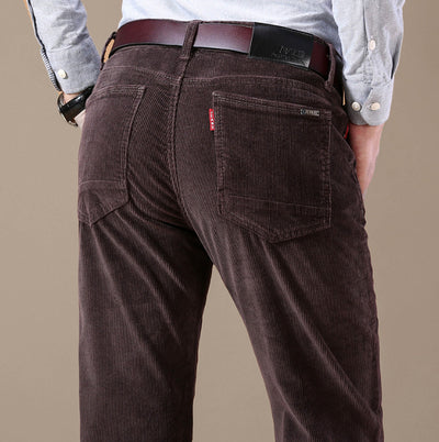 Pantalones de Pana Slim Fit Elásticos para Hombre Talla Grande - Estilo Ejecutivo Moderno - Image 10