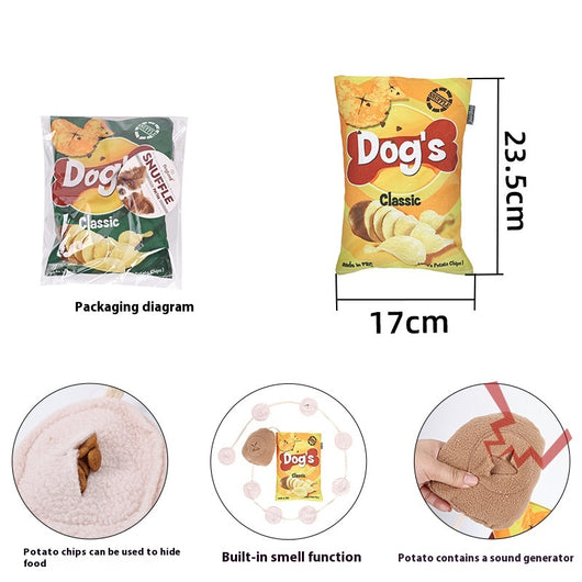 Juguete de Peluche Papas Fritas con Personalidad para Perros - Image 10