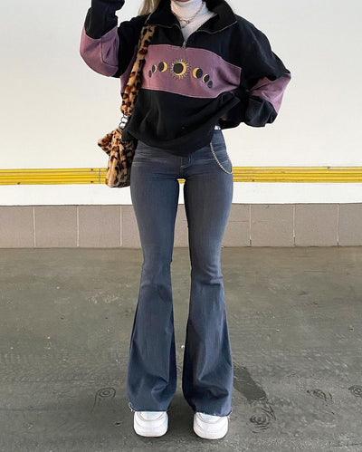Pantalones Vaqueros Elásticos de Cintura Baja para Mujer
