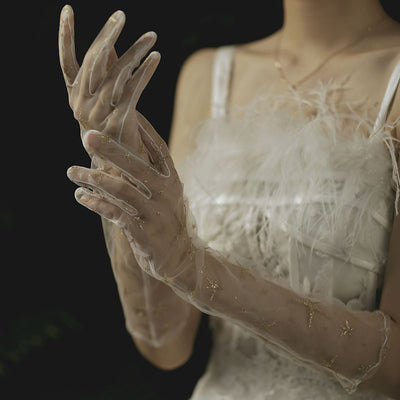 Guantes Sin Dedos para Novia - Elegancia y Comodidad en tu Boda - Image 12