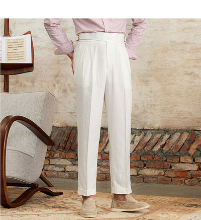 Pantalón Recto de Talle Alto en Tencel Algodón - Cómodo y Transpirable - Image 8