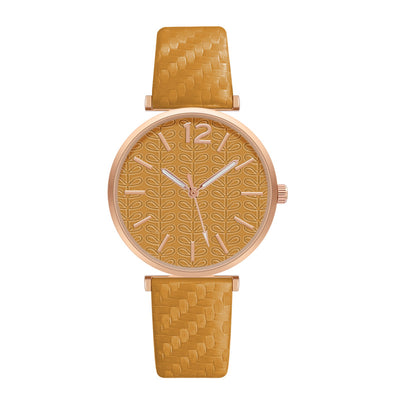 Reloj de Pulsera Dorado para Mujer con Agujas de Acupuntura - Cuarzo Elegante y Casual - Image 6