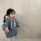 Sudadera Denim con Capucha para Bebés Niños y Niñas